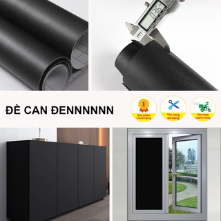 Decal Dán Kính Màu Đen Chắn Nắng - Cản Sáng - Che Tầm Nhìn, Dán Bàn, Tủ...Có Keo Dán, Khổ Rộng 1,2m
