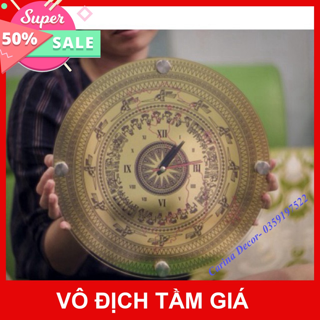 Tranh ghép treo tường- Đồng hồ gỗ handmade treo tường trang trí F09