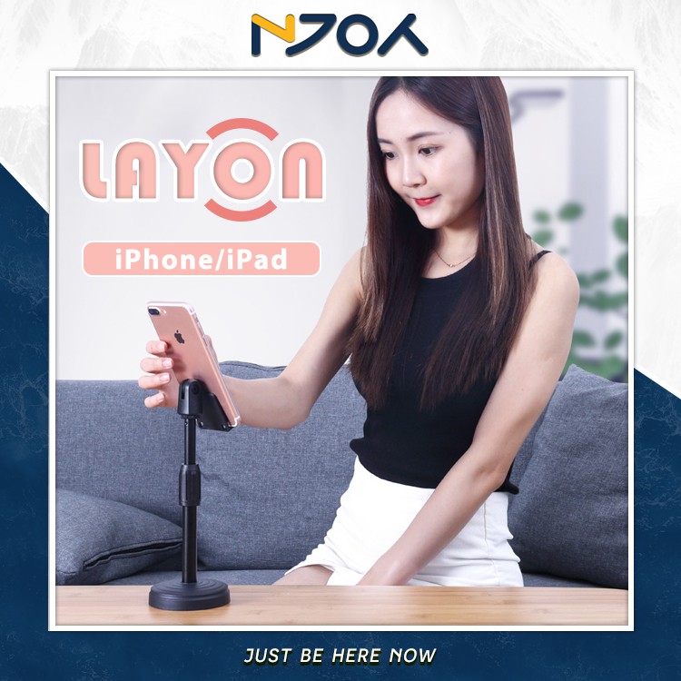 Giá Đỡ Điện Thoại Livestream Xem Video Layon Xoay 360 Độ Dùng Quay Phim Ghi Hình Đa Dụng Iphone Ipad