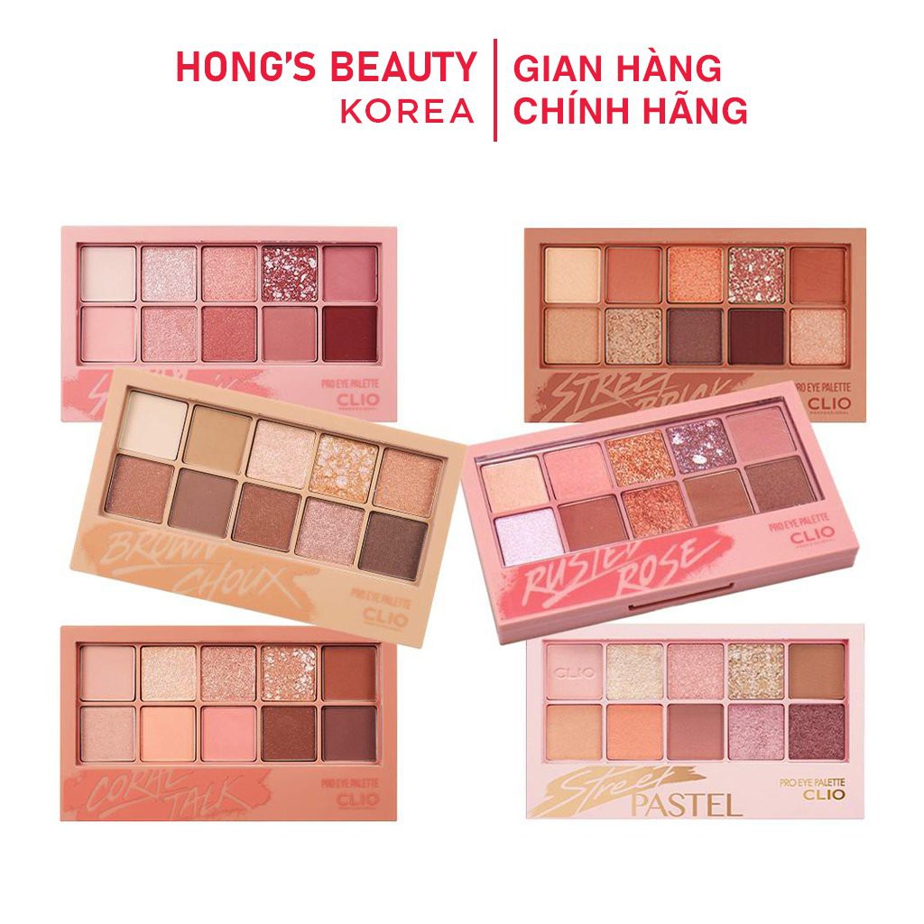 Bảng phấn mắt Clio Pro Eye Palette full 9 màu, với 10 mắt lì nhũ xinh, bám màu siêu tốt - HONGS BEAUTY | BigBuy360 - bigbuy360.vn