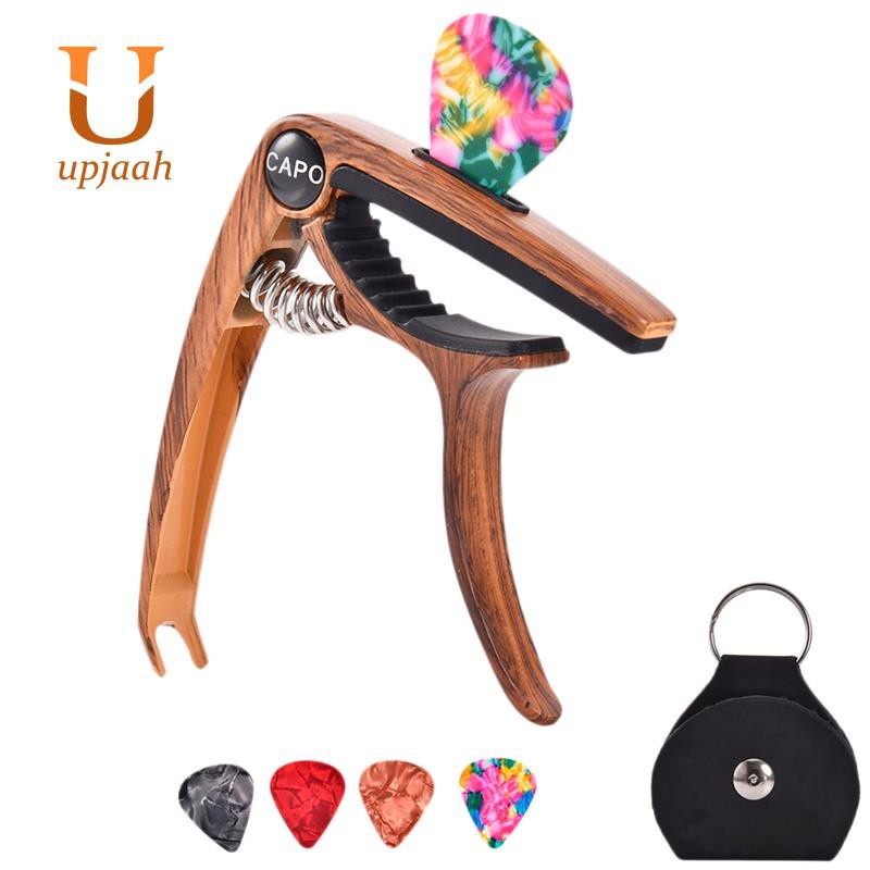 Capo Cho Đàn Guitar Điện / Ukulele (Gỗ) (6 / 12)