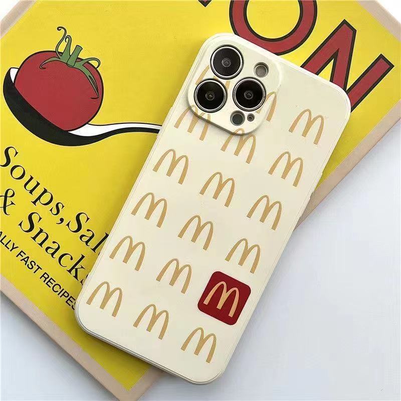 Ốp điện thoại mềm in nhãn hiệu McDonald's thích hợp cho Apple Iphone13 11/12Promax XR XS 678plus JcK5