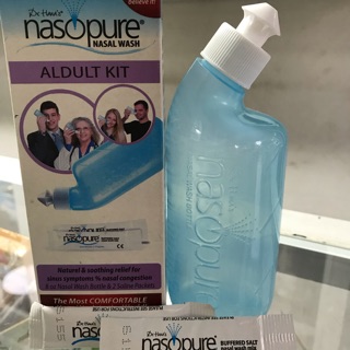 Bình rửa mũi Nasopure Mỹ+2 gói muối
