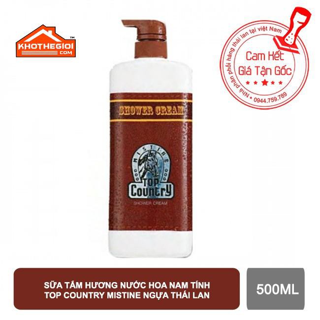 Sữa Tắm Hương Nước Hoa Nam Tính Top Country MISTINE Ngựa 500ml - Thái Lan