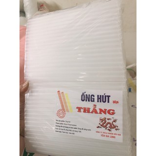 500g ống hút trà sữa, ống hút sinh tố trắng zin