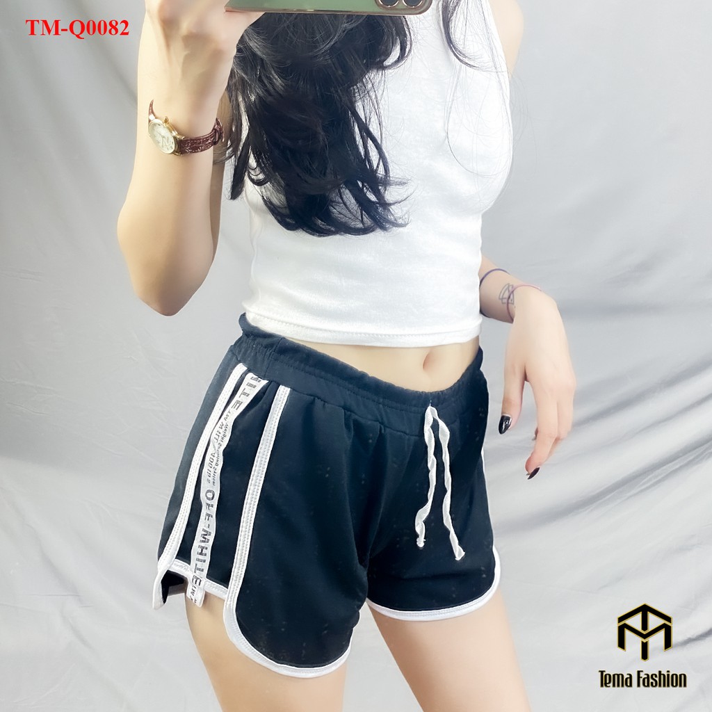 Quần đùi nữ MIA 1992 cao cấp - Quần short nữ thể thao chất cotton mềm mịn thoáng mát phối viền siêu đẹp