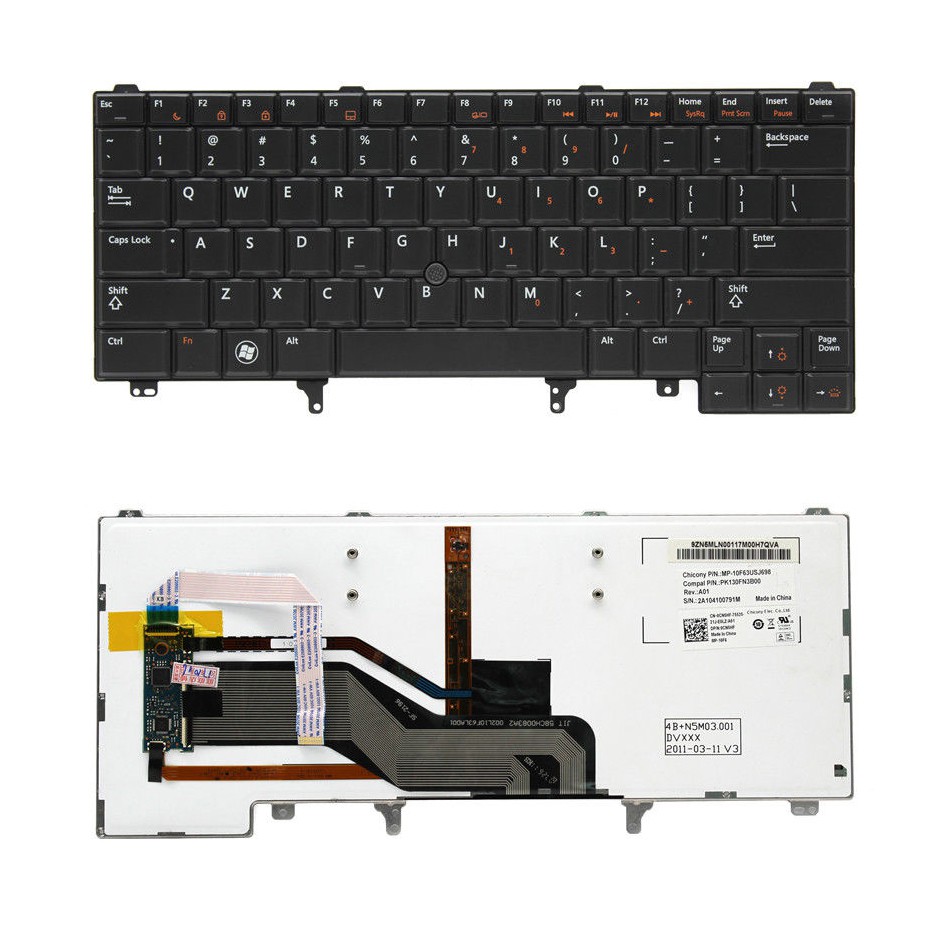 BÀN PHÍM LAPTOP DELL LATITUDE E5420 E5430 E6320 E6330 E6420 E6430 E5430 E6440 - BH ĐỔI MỚI 6 THÁNG