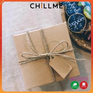 Gói quà tặng giấy kraft kèm có dây đay thừng cho các sản phẩm chillme chuẩn vintage