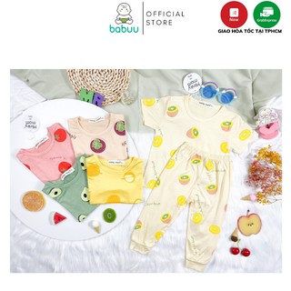 Bộ Minky Mom Áo Cộc Quần Dài Cho Bé Gái Bé Trai 0 1 2 3 4 5 6 Tuổi Vải Thun Lạnh-Quần Áo Trẻ Em -Đồ Bộ Cho Bé Trái Cây