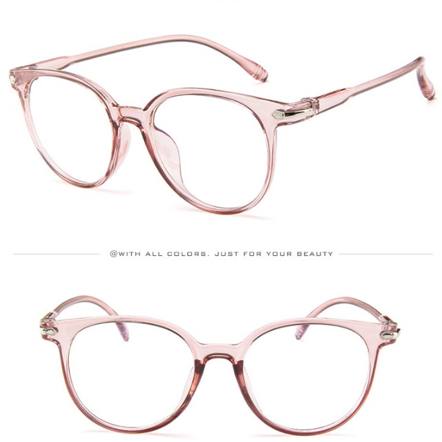 Mắt Kính Chống Bức Xạ Gọng Trong Suốt Phong Cách Cổ Điển Cho Nam Và Nữ