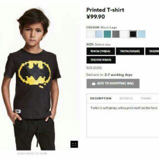 Áo Thun Batman H&M