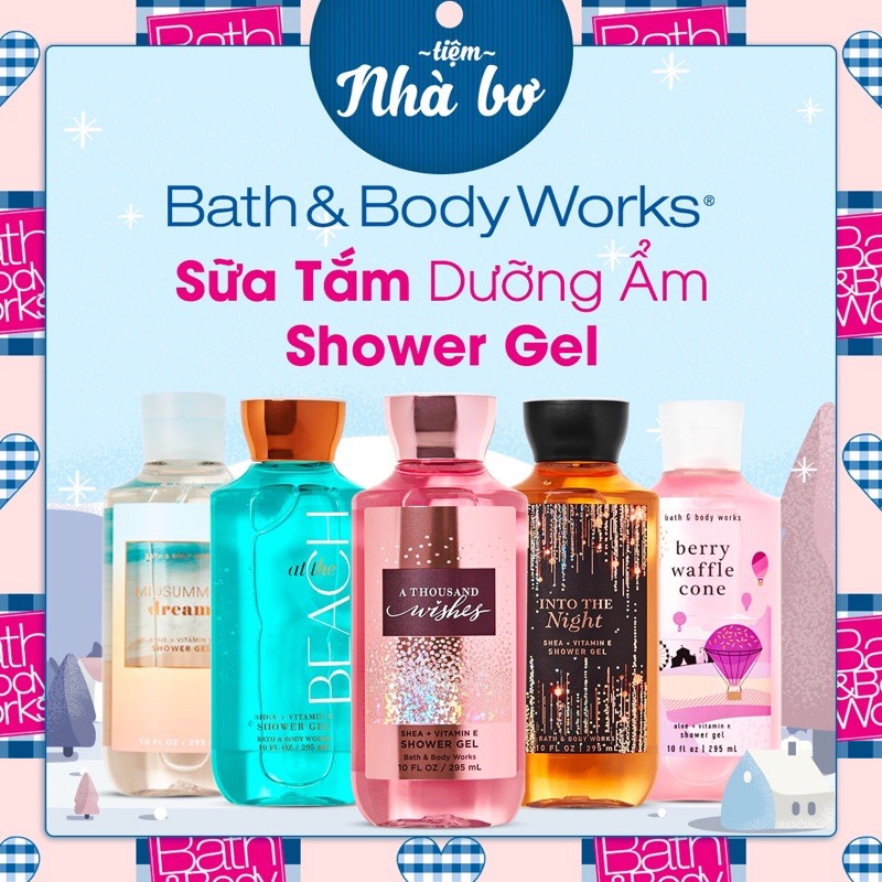 [Hàng USA] Sữa tắm dưỡng ẩm làn da Bath and Body Works 295ml