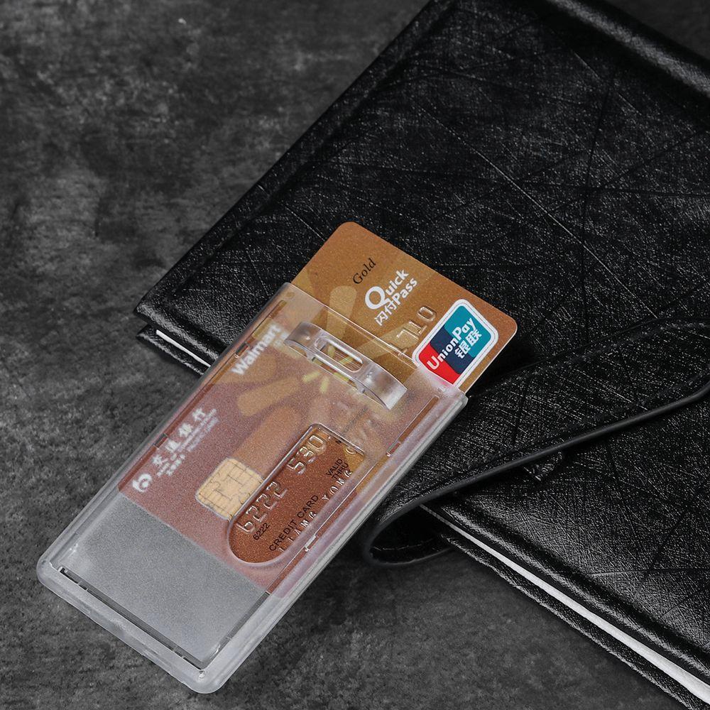 LAKAMIER 1 Hộp Nhựa Cứng Đựng Thẻ ID Tiện Dụng Cho Trường Học / Văn Phòng