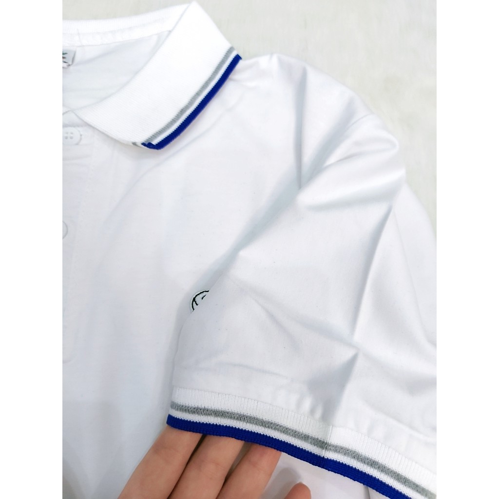 [GIÁ SẬP SÀN]ÁO THUN NAM CỔ BỂ PHỐI VIỀN ĐỎ THUN CÁ SẤU | BigBuy360 - bigbuy360.vn