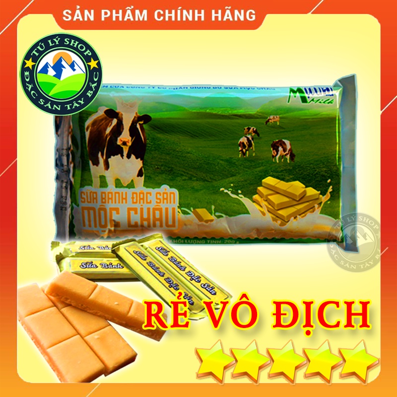 Bánh sữa Mộc Châu gói 200g (Hàng chính hãng - Date mới nhất)