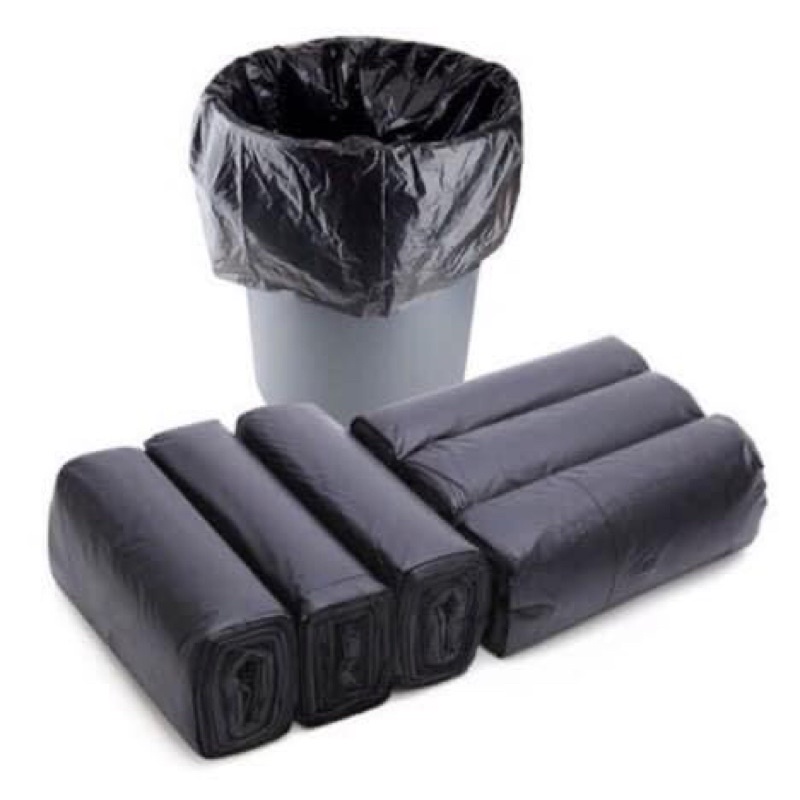 Combo 3 cuộn túi đựng rác tự tiêu hủy màu đen
