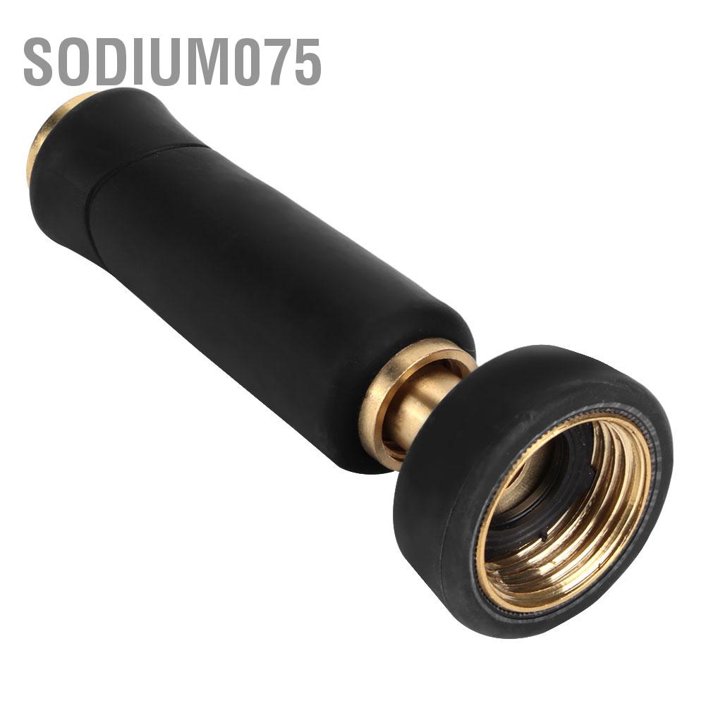 Sodium075 Spray Hose Nozzle Adjustable Brass Head Garden Water Sprayers Fittings