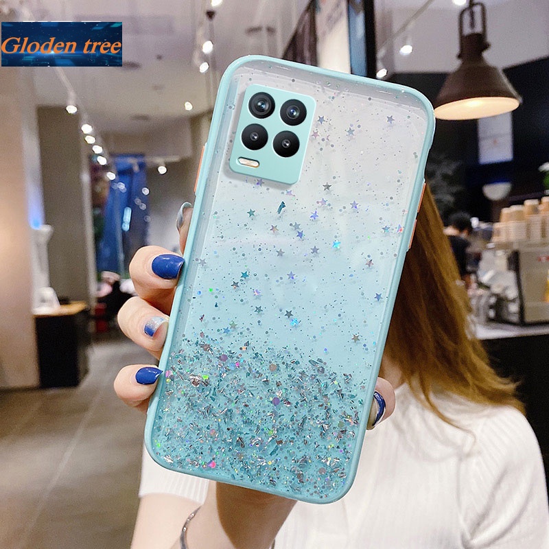 Ốp Điện Thoại Dẻo Họa Tiết Ngôi Sao Lấp Lánh Cho Oppo Realme 8 Pro Realme 7 Pro Realme Narzo 20 Pro Realme 7i C17