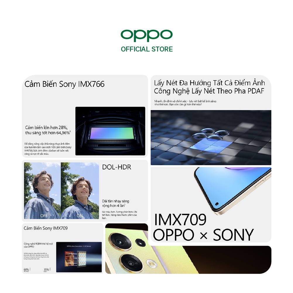 Điện Thoại OPPO RENO8 5G (8GB/256GB) - Hàng Chính Hãng