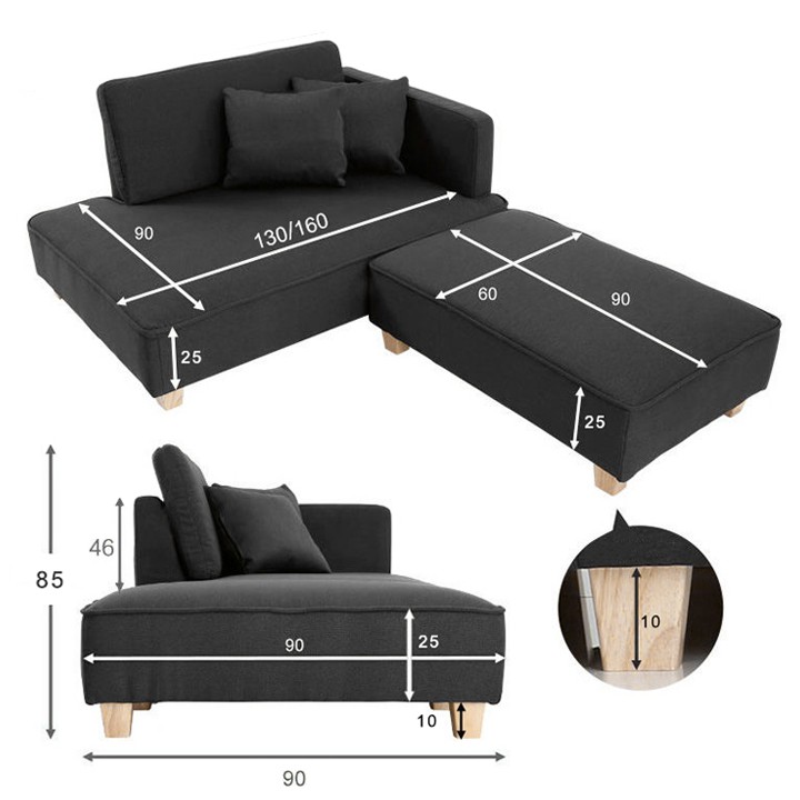 Ghế sofa góc chữ L phòng khách