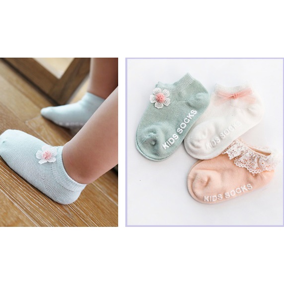 [ LAST SALE ] Combo 3 Đôi Tất Kids Socks Đáng Yêu Cho Bé