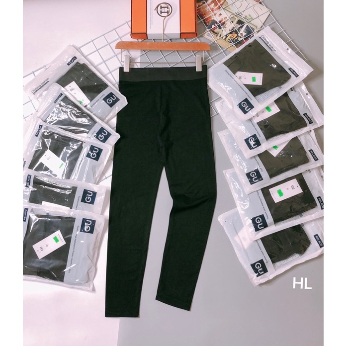 Quần Legging Gu Quần tregging cạp cao nâng mông