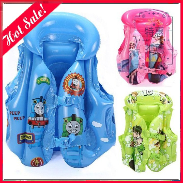 Áo Phao Tập Bơi Trẻ Em - Đủ Size Cho Bé Từ 2 - 12 Tuổi