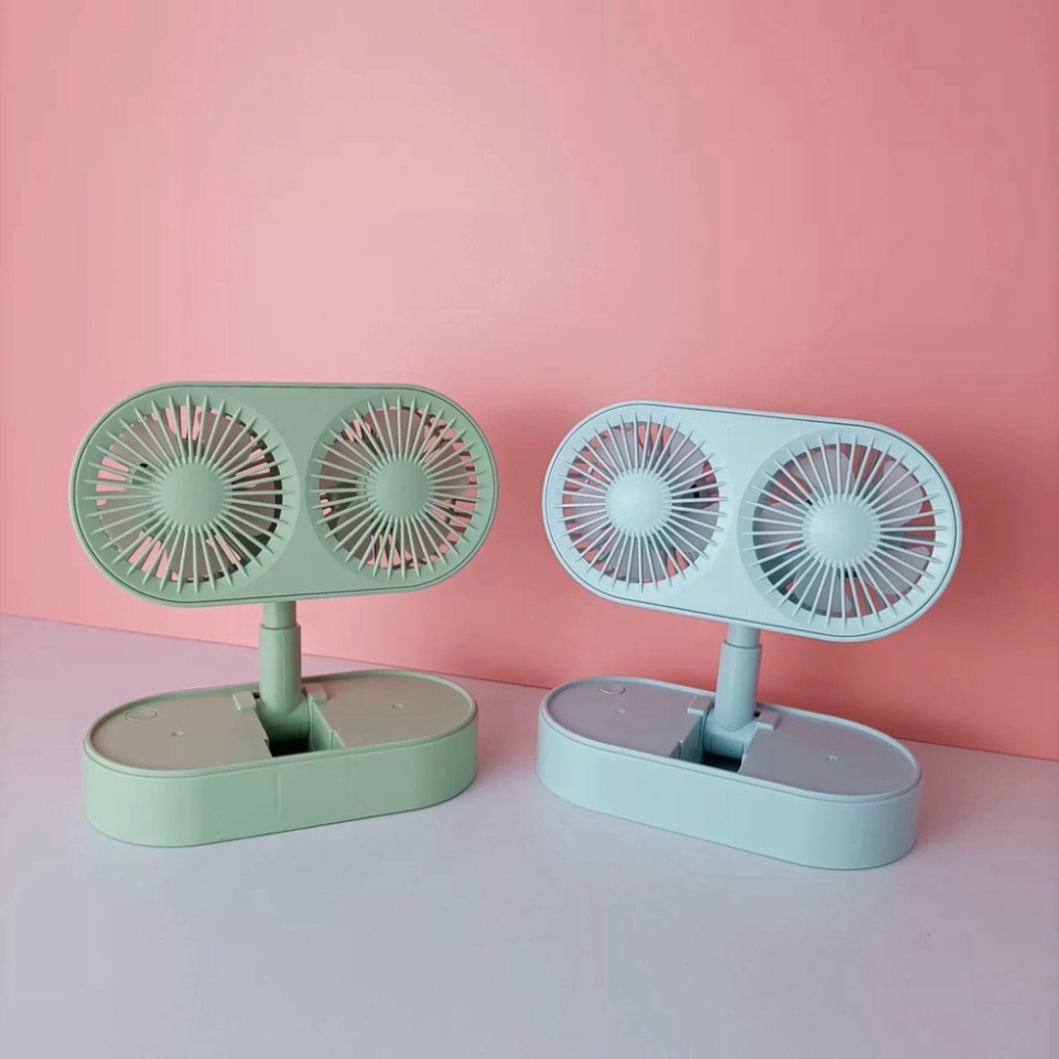 Nhỏ nhỏ xinh xinh Quạt mini đôi FY050 - Thuận tiện mang đi du lịch - Mùa hè không hề nóng