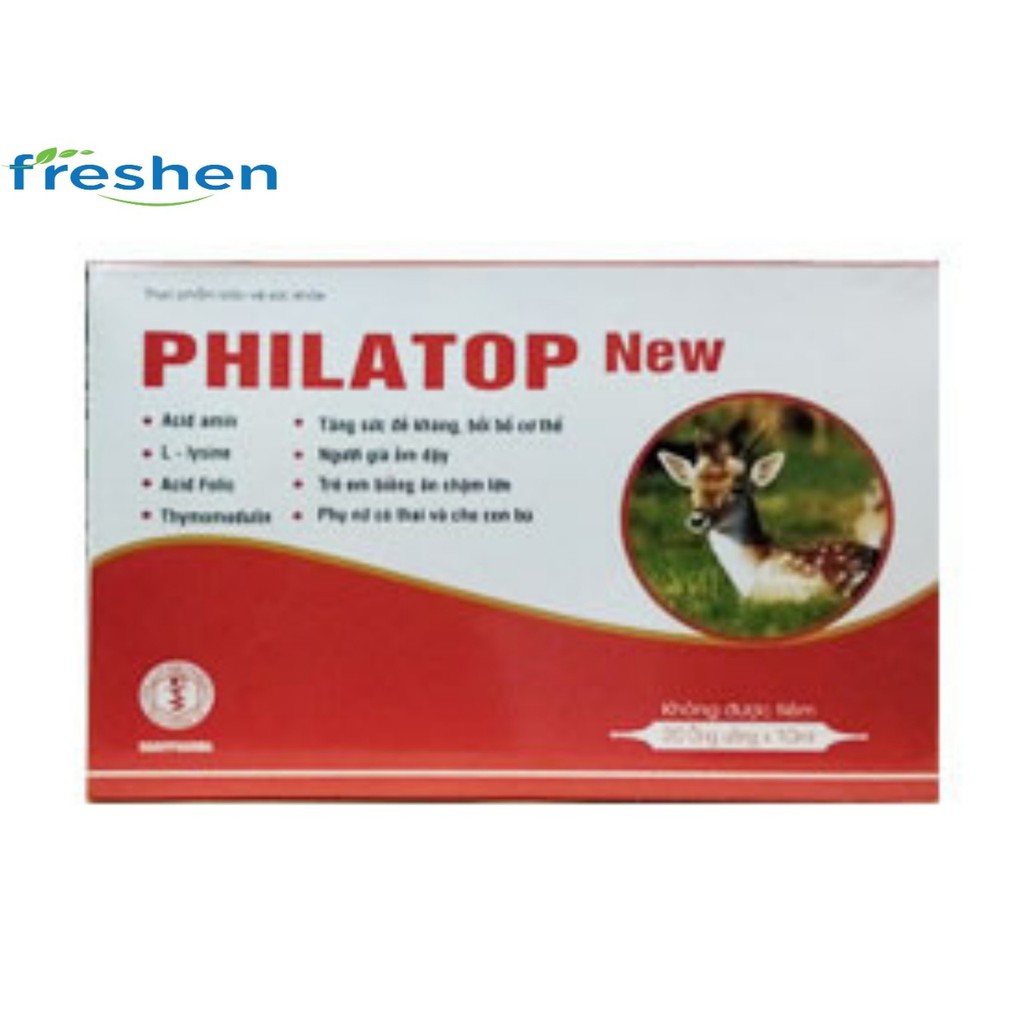 Philatop New Đại Uy ống nhựa, dùng cho trẻ biếng ăn chậm lớn (hộp 20 ống)