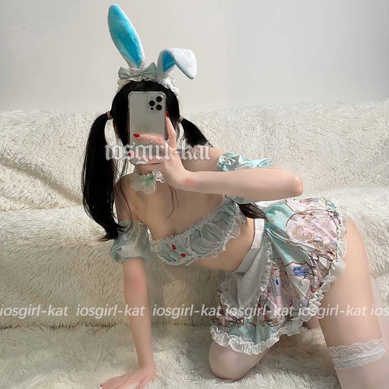 Bộ đồ lót hóa trang cô hầu gái phối ren gợi cảm cho nữ