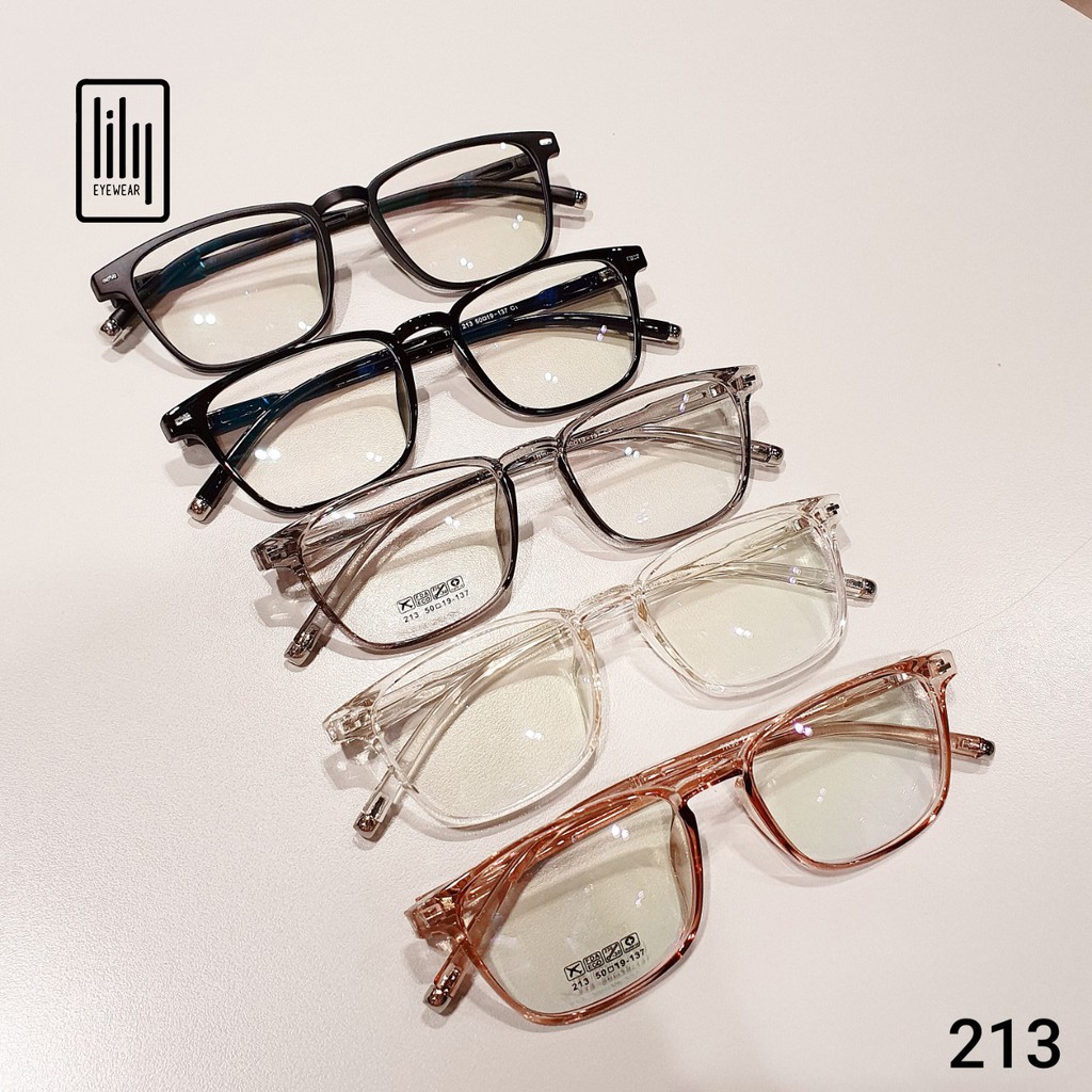 Gọng Kính Cận Vuông Nam Nữ Nhựa Dẻo L213 Gọng Kính Mắt Vuông Thời Trang Hàn Quốc Lilyeyewear | BigBuy360 - bigbuy360.vn