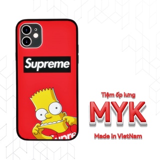 Ốp lưng Supreme Simpson màu đỏ cho Iphone 5 6 7 8 Plus 11 12 Pro Max X Xr 26