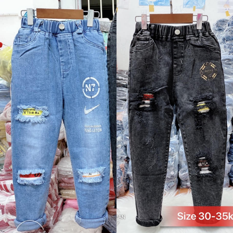 Quần Jean size đại bé trai (25-35kg)