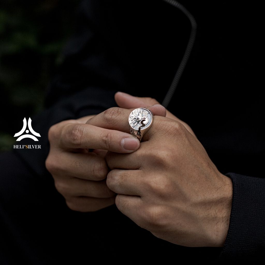 Nhẫn bạc nam, nữ HeliSilver FUSHI RING Helios Original S925