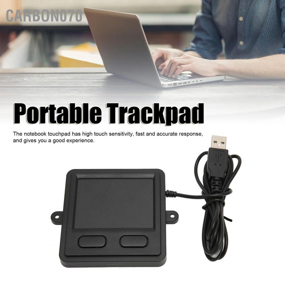 [Hàng HOT] Chuột Trackpad có dâ USB có thể nhúng đa chức năng với 3 phím cho máy tính xách tay văn phòng Thiết bị công nghiệp【Carbon070】