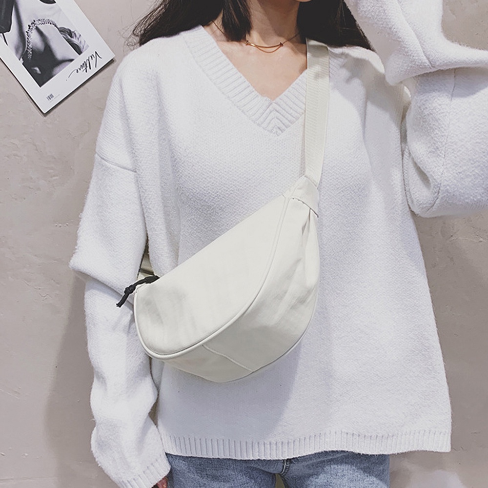 Túi Đeo Chéo Canvas Nylon Chống Nước Thời Trang Nhật Bản Cho Nữ