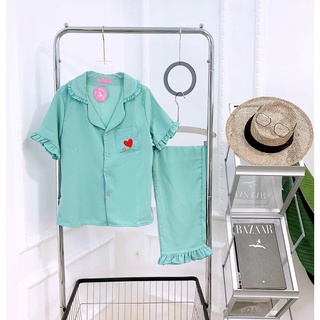 Bộ Lụa Viền Bèo Siêu Xinh( ảnh thật shop chụp)