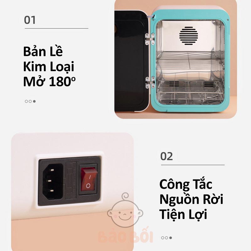 Máy Tiệt Trùng Sấy Khô Khử Mùi UV Tân Bôi NCVI Cao Cấp