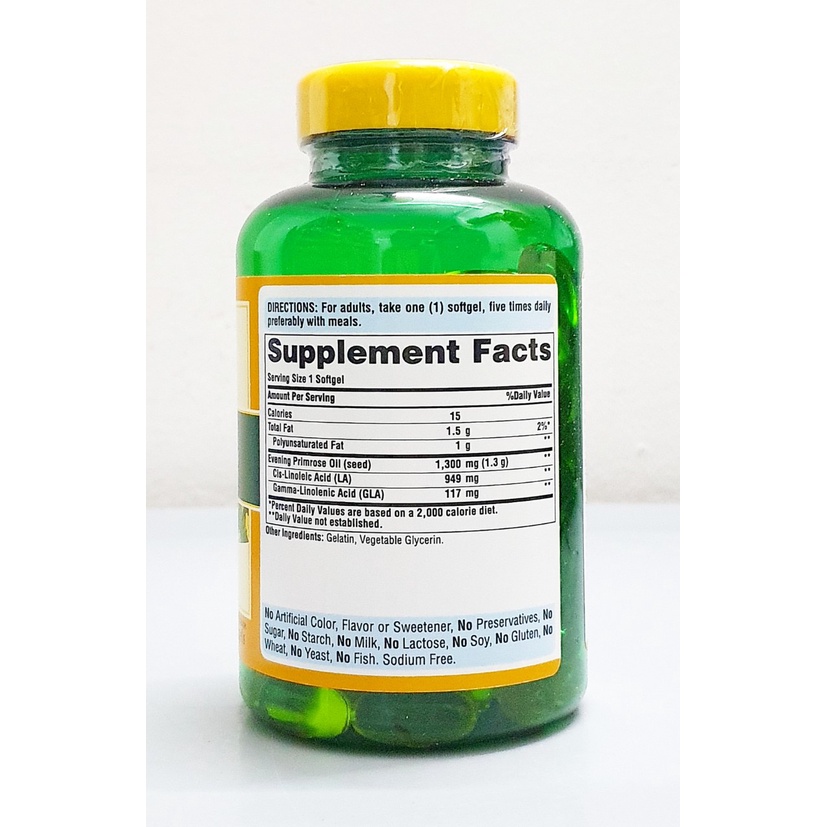 Date 1/27 - 𝐕𝐢𝐞̂𝐧 𝐭𝐢𝐧𝐡 𝐝𝐚̂̀𝐮 hoa anh thảo 𝐏𝐮𝐫𝐢𝐭𝐚𝐧'𝐬 𝐏𝐫𝐢𝐝𝐞 𝐄𝐯𝐞𝐧𝐢𝐧𝐠 𝐏𝐫𝐢𝐦𝐫𝐨𝐬𝐞 𝐎𝐢𝐥 𝟏𝟑𝟎𝟎 𝐦𝐠 𝐰𝐢𝐭𝐡 𝐆𝐋𝐀 chai 120 viên của Mỹ