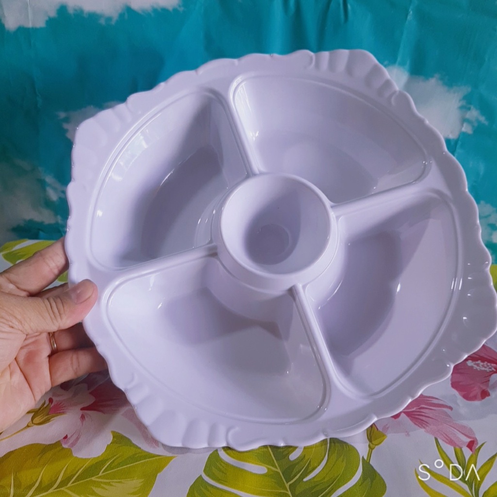 Khay lẩu có 5 ngăn Tiện Dụng KHL02