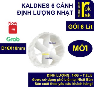 Hạt lọc kaldnes (hạt kanet) 6 cánh [6Lit ~ 0.8kg] loại tốt định lượng Nhật