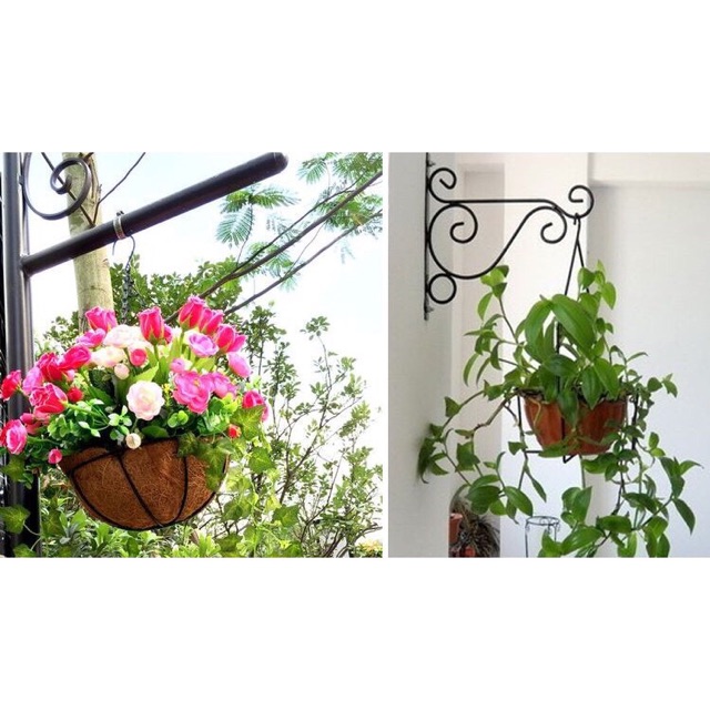 Bán Chậu Treo Xơ Dừa Khung Sắt Đặc - Trồng Cây treo Fi30 - Coconut Fiber Hanging Pots (30x30) chất lượng.