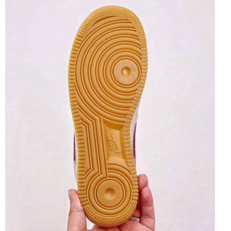 Giày thể thao Jordan AF1 cao cấp full bill box, giày Sneaker nam nữ cổ thấp da lộn màu xanh đỏ đế cao, JD form đẹp M11 | BigBuy360 - bigbuy360.vn