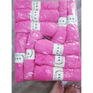 Cuộn len Ella Hàn Quốc (mua 5 cuộn tặng 1 kim móc)