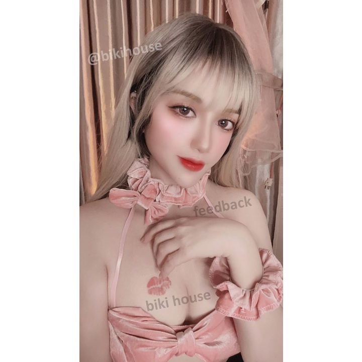Cosplay mèo đen sexy kèm phụ kiện cao cấp đáng yêu bộ đồ ngủ bé mèo hồng gợi cảm quyến rũ BIKI HOUSE N736 - TPHCM