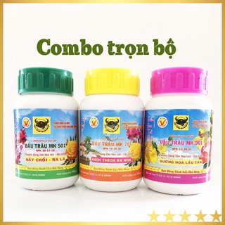 Bộ 3 lọ Phân Bón Đầu Trâu 501 - 701 - 901