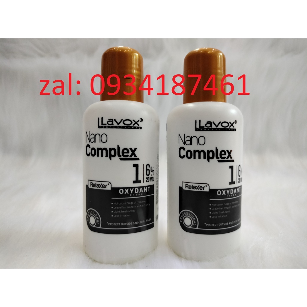 100ml OXY trợ nhuộm tóc Lavox Nano Complex 100ml