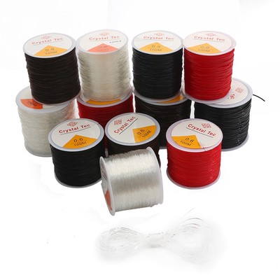 Cuộn dây Beadia co giãn mạnh 0.6-1.2mm dùng xỏ hạt cườm/ pha lê làm trang sức thủ công
