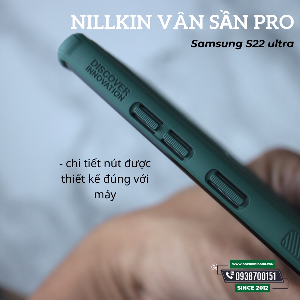 Ốp Lưng Samsung S22 + Pro Plus Ultra 5G / S23 + Pro Plus Ultra 5G Nillkin Vân Sần Viền Mềm Super Frosted Shield Pro