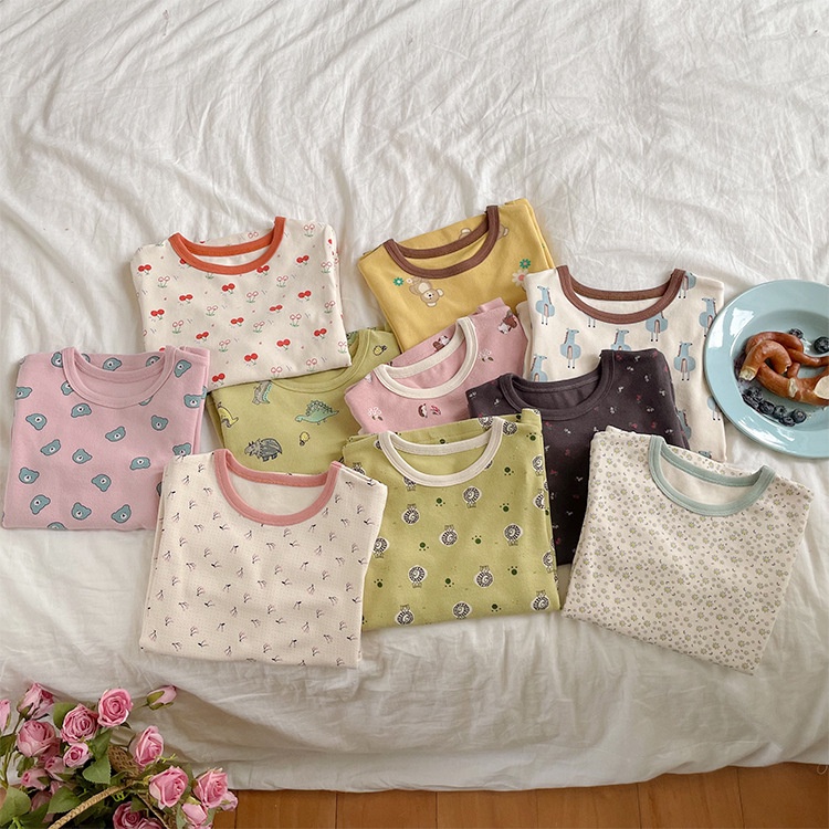 Bộ thu đông cho bé trai, bé gái từ 8-35kg dài tay chất DÀY MỀM MỊN bộ quần áo hãng Ambb Kids mã Y046-1